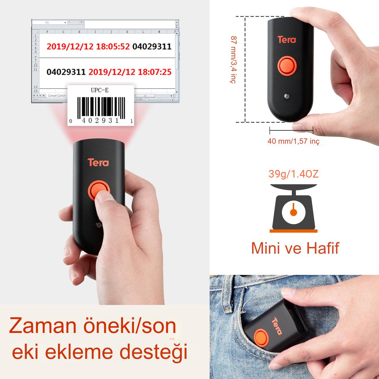 Tera 1100C CCD 1D Taşınabilir Barkod Tarayıcı