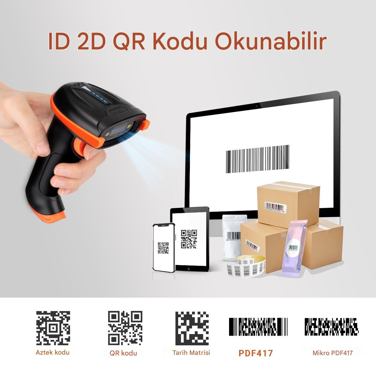 Tera D5100 2D Kablosuz Barkod Okuyucu