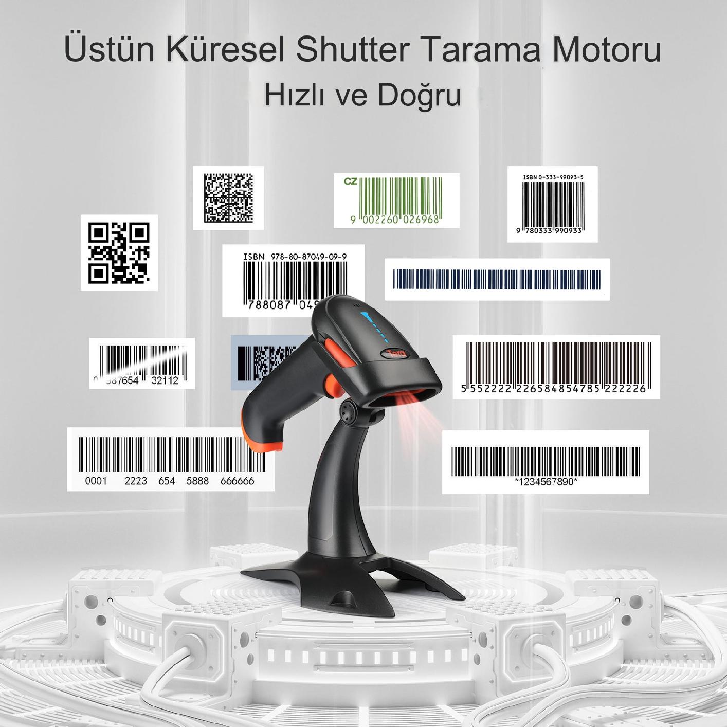 Tera HW0002 2D Kablosuz Barkod Tarayıcı