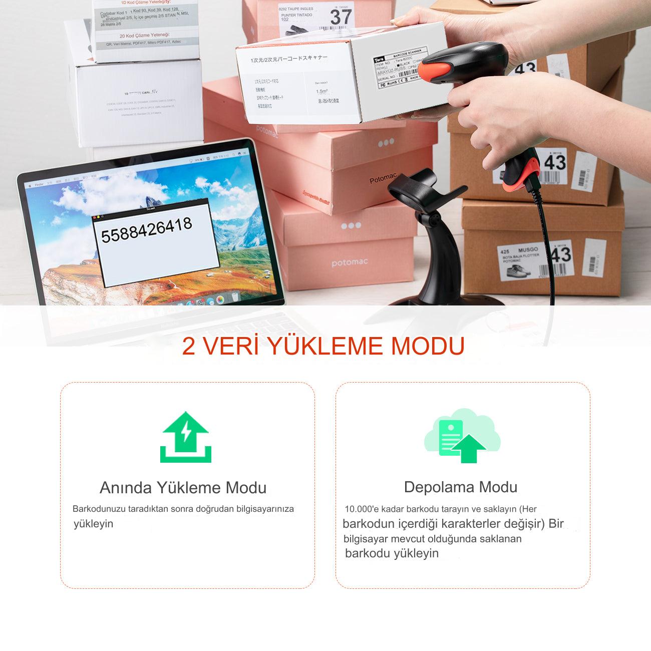 Tera HW0002 2D Kablosuz Barkod Tarayıcı
